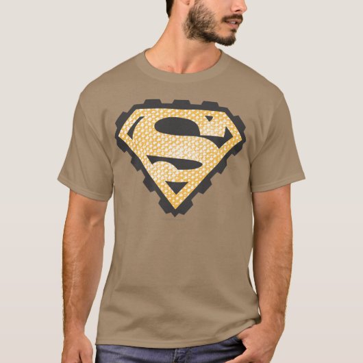 Superman S-Shield | Tan Logo T-shirt (Voorkant)