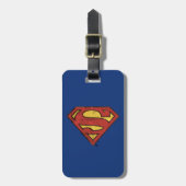 Superman S-Shield | Zwarte omtrek van de boomgaard Bagagelabel (Voorkant verticaal)