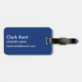 Superman S-Shield | Zwarte omtrek van de boomgaard Bagagelabel (Achterkant horizontaal)