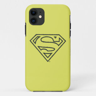 Superman S-Shield Zwarte omtrek van de boomgaard Case-Mate iPhone Case