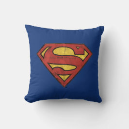 Superman S-Shield | Zwarte omtrek van de boomgaard Kussen