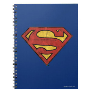 Superman S-Shield Zwarte omtrek van de boomgaard Notitieboek