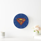 Superman S-Shield | Zwarte omtrek van de boomgaard Ronde Klok (Huis)