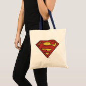Superman S-Shield | Zwarte omtrek van de boomgaard Tote Bag (Voorkant (product))