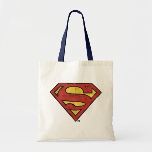 Superman S-Shield | Zwarte omtrek van de boomgaard Tote Bag (Voorkant)