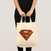 Superman S-Shield | Zwarte omtrek van de boomgaard Tote Bag (Voorkant (product))
