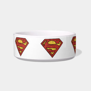 Superman S-Shield Zwarte omtrek van de boomgaard Voerbakje