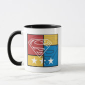Superman Shield met sterren Mok (Links)