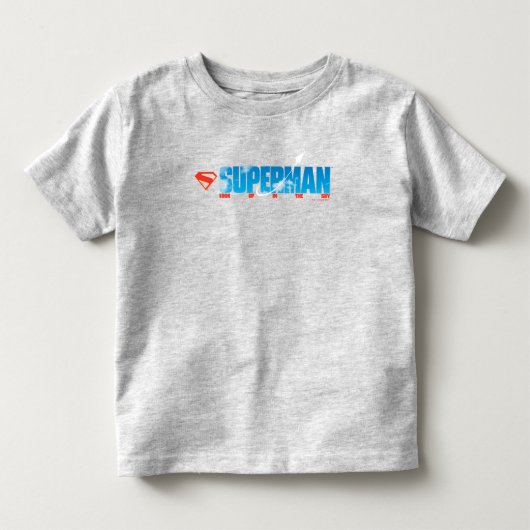 Superman Silhouet van de lucht Kinder Shirts (Voorkant)