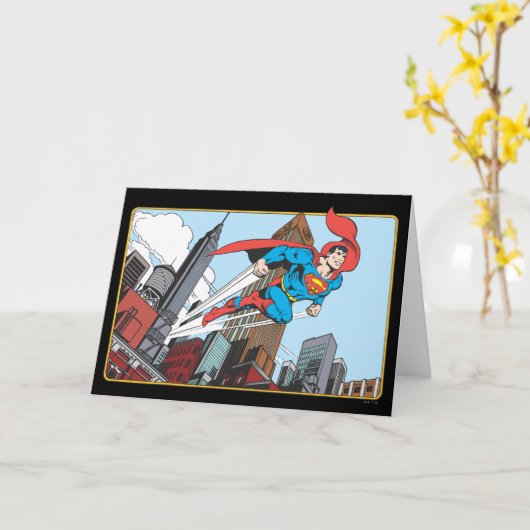 Superman & Skyscrapers Kaart (Gele Bloem)