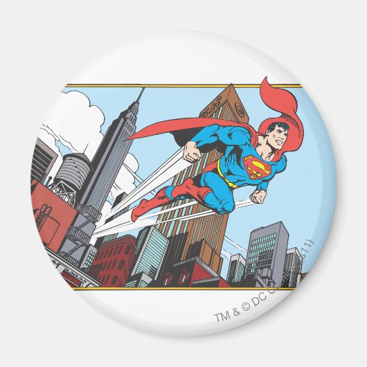 Superman & Skyscrapers Magneet (Voorkant)