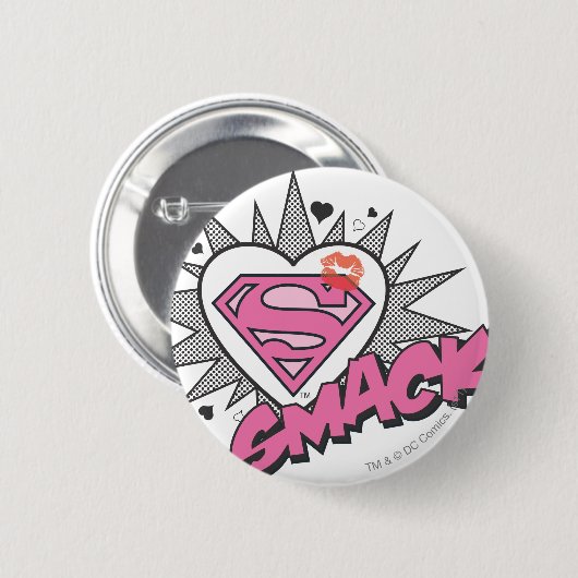 Superman - Smack Ronde Button 5,7 Cm (Voorkant /achterkant)