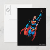 Superman Soars Briefkaart (Voorkant / Achterkant)