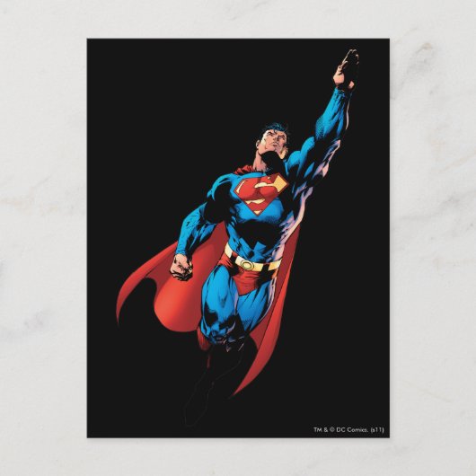 Superman Soars Briefkaart (Voorkant)