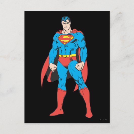 Superman Standing Briefkaart (Voorkant)