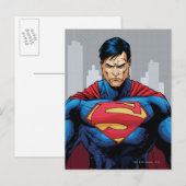 Superman Standing Briefkaart (Voorkant / Achterkant)