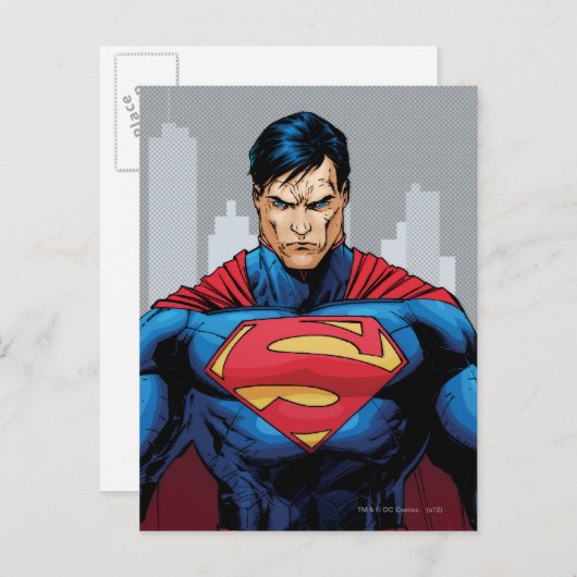 Superman Standing Briefkaart (Voorkant / Achterkant)