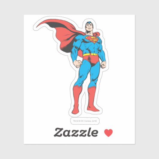 Superman Standing Tall Sticker (Vel)