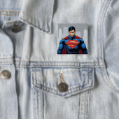 Superman Standing Vierkante Button 5,1 Cm (In situ)