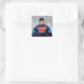 Superman Standing Vierkante Sticker (Tas)