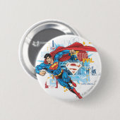 Superman - Stop het Kwaad Ronde Button 5,7 Cm (Voorkant /achterkant)