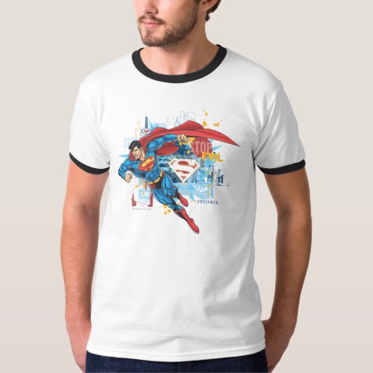 Superman - Stop het Kwaad T-shirt (Voorkant)