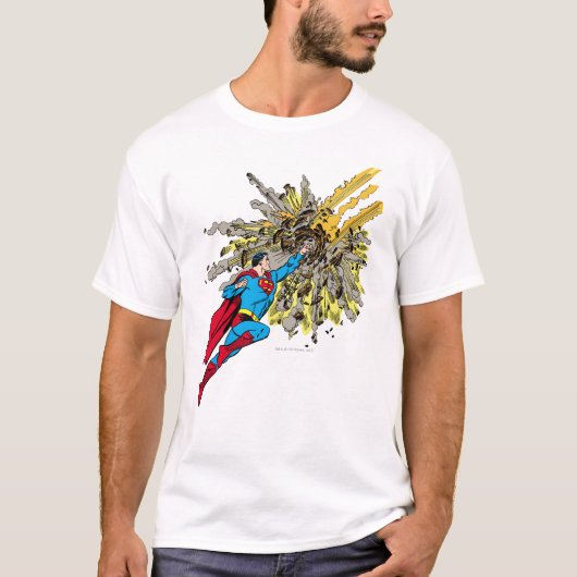 Superman Stops a meteor T-shirt (Voorkant)