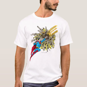 Superman stopt een meteoor t-shirt