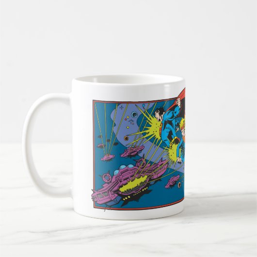 Superman & Supergirl Flying Koffiemok (Links)