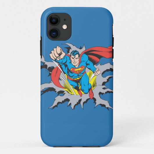 Superman Tears Thru Case-Mate iPhone Case (Achterkant)