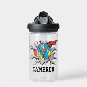 Superman Tears Thru Jouw namen toevoegen Waterfles