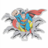 Superman Tears Thru Sticker (Voorkant)