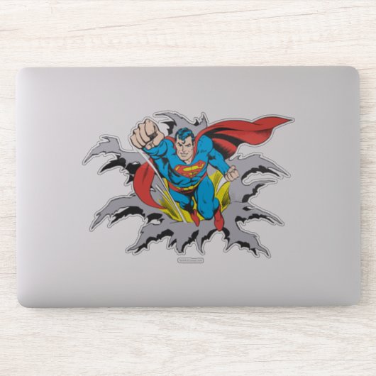 Superman Tears Thru Sticker (Computer)