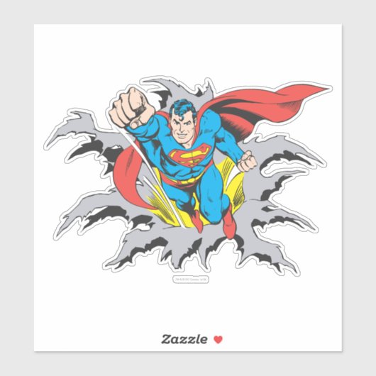 Superman Tears Thru Sticker (Vel)