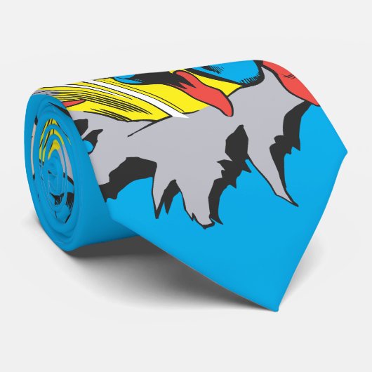 Superman Tears Thru Stropdas (Opgerold)