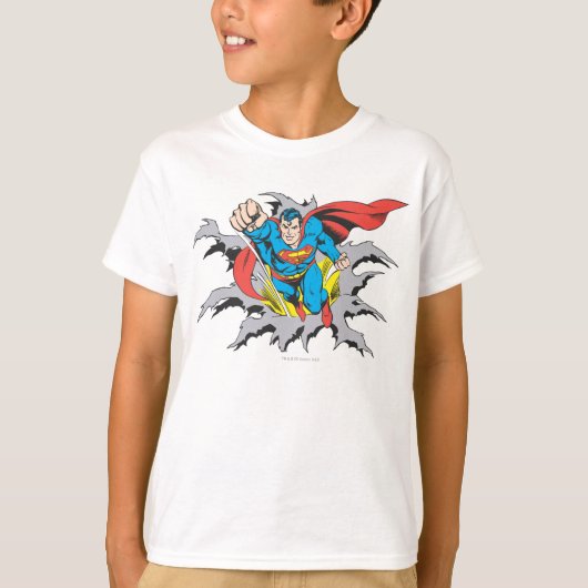 Superman Tears Thru T-shirt (Voorkant)