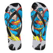 Superman Tears Thru Teenslippers (Voetbed)