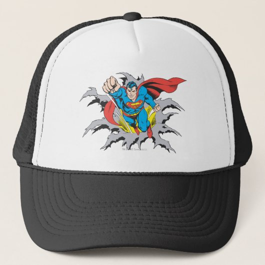 Superman Tears Thru Trucker Pet (Voorkant)