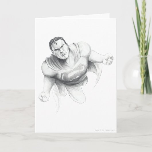 Superman tekening kaart (Voorkant)