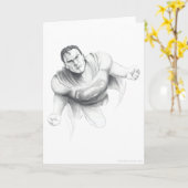 Superman tekening kaart (Gele Bloem)