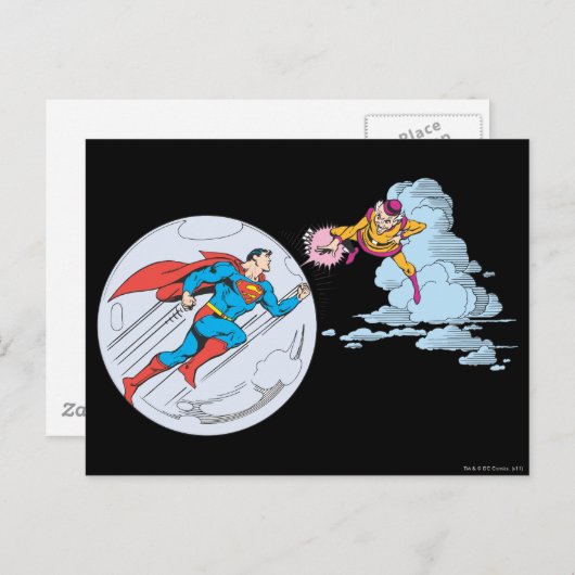 Superman Trapped in Bubble Briefkaart (Voorkant / Achterkant)