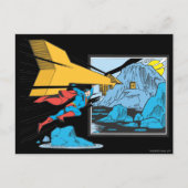 Superman Tunneling in Rock Briefkaart (Voorkant)
