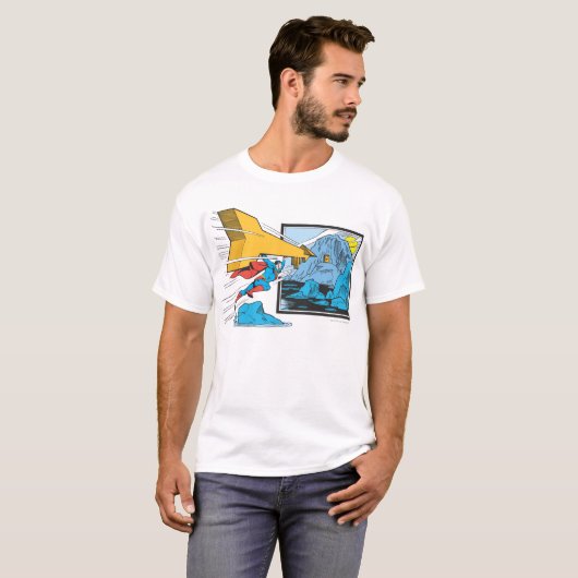 Superman Tunneling in Rock T-shirt (Voorkant volledig)