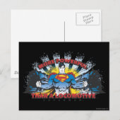 Superman - Twee treinen Briefkaart (Voorkant / Achterkant)