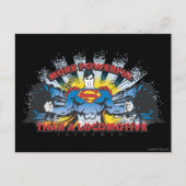 Superman - Twee treinen Briefkaart (Voorkant)