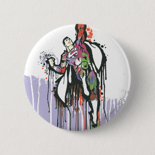 Superman Twisted Innocence Poster Ronde Button 5,7 Cm