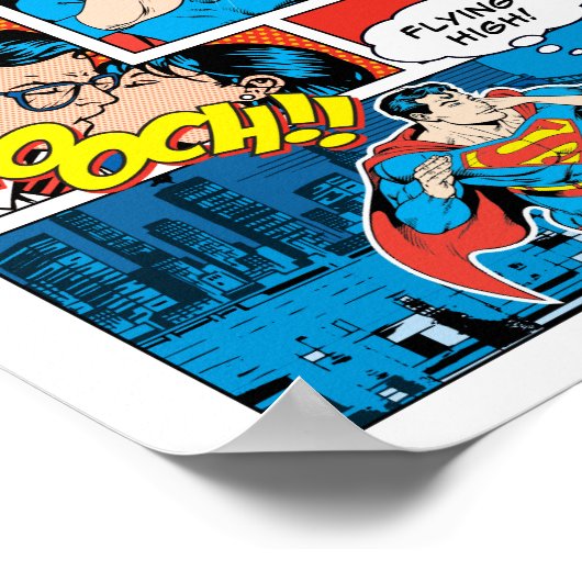 Superman Valentijnsdag | Comic Book Collage Poster (Hoek)