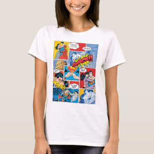 Superman Valentijnsdag Comic Book Collage T-shirt