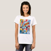 Superman Valentijnsdag | Comic Book Collage T-shirt (Voorkant volledig)