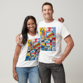Superman Valentijnsdag | Comic Book Collage T-shirt (Unisex)